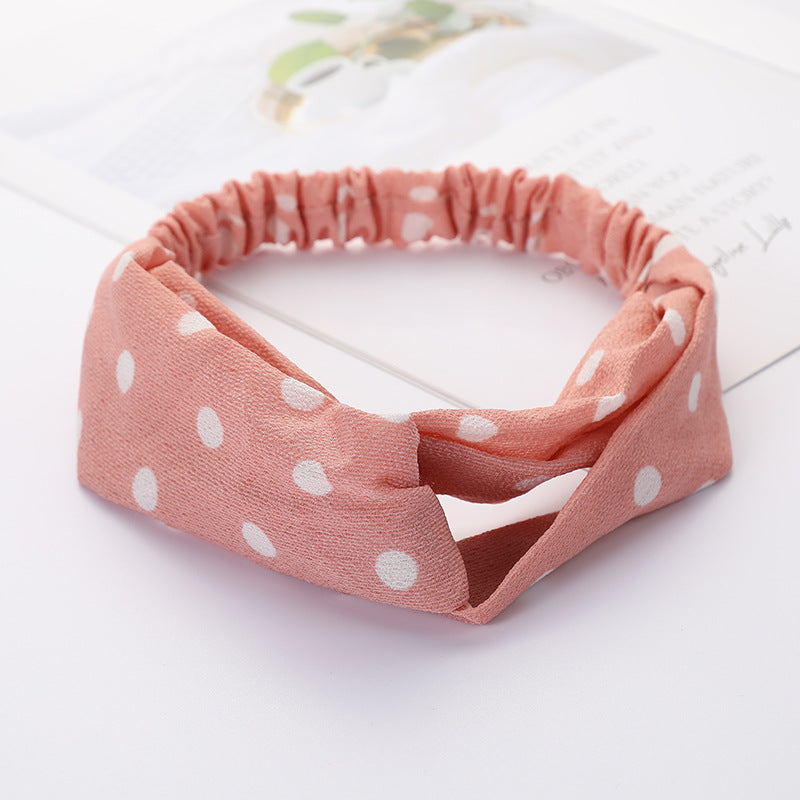Bandeau Cheveux Élastique Nœud Croisé
