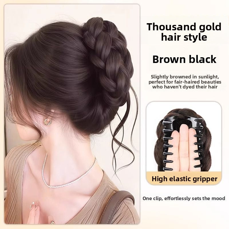Chignon Celeste - L'extension chignon tréssé à pince crabe instantané