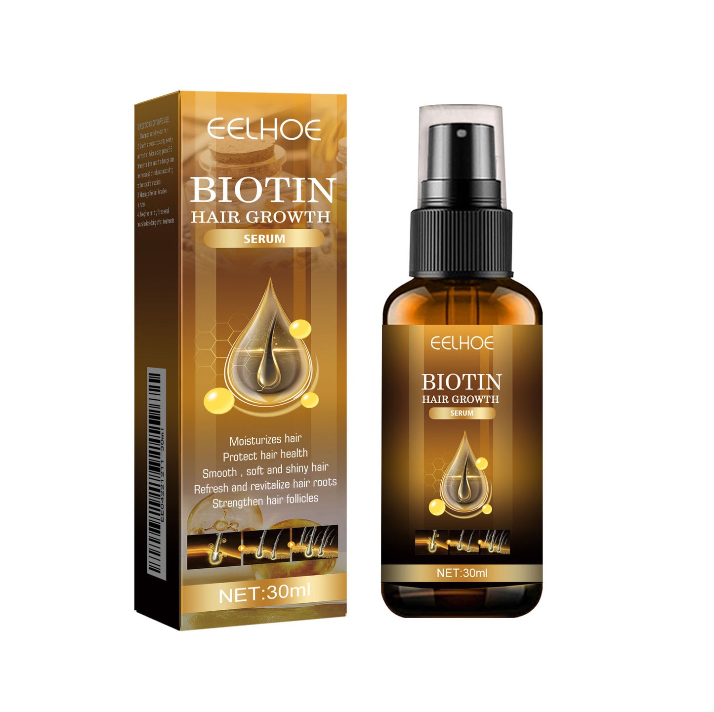 Spray Capillaire à la Biotine – Croissance & Vitalité - Beshariel Beauty