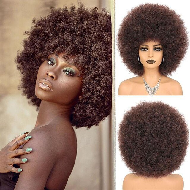 Perruque Afro Volumineuse – Style Explosif & Naturel | African Explosive Head Wig - Beshariel Beauty