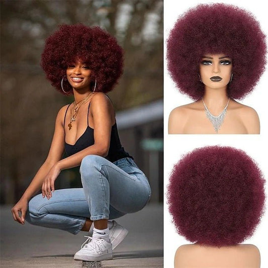 Perruque Afro Volumineuse – Style Explosif & Naturel | African Explosive Head Wig - Beshariel Beauty