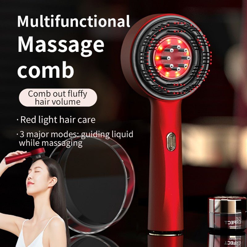 Peigne Masseur à Lumière Rouge et Applicateur de Lotion - Beshariel Beauty