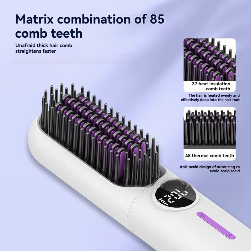 Peigne Lissant Sans Fil - Lissage Rapide et Pratique - Beshariel Beauty