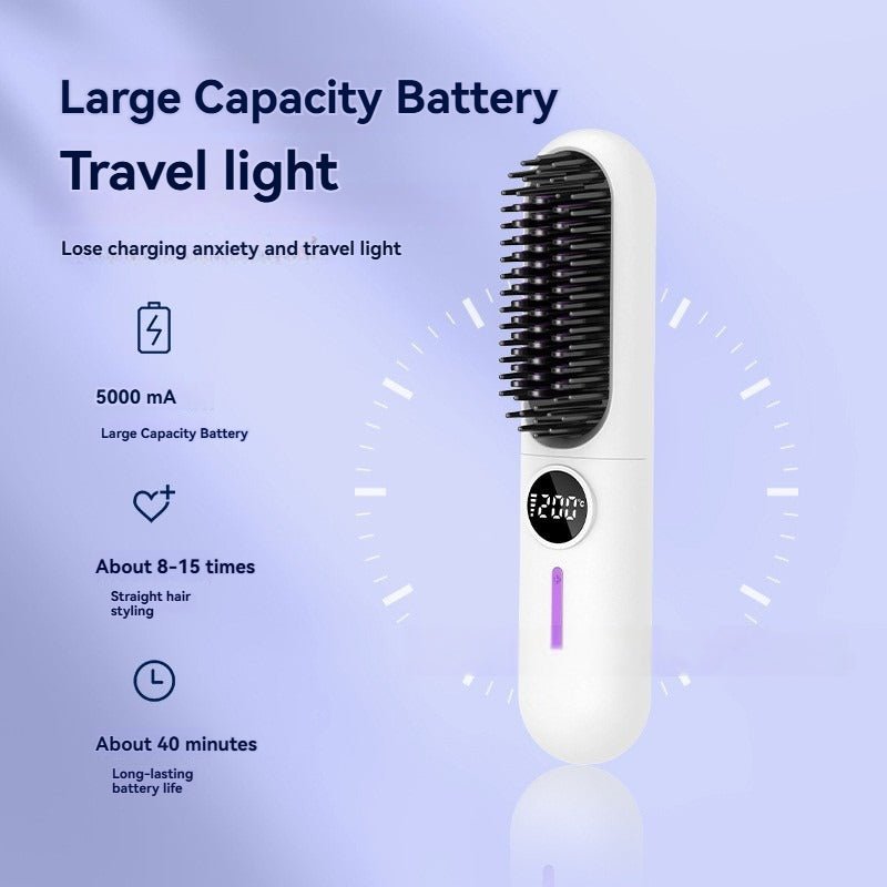 Peigne Lissant Sans Fil - Lissage Rapide et Pratique - Beshariel Beauty