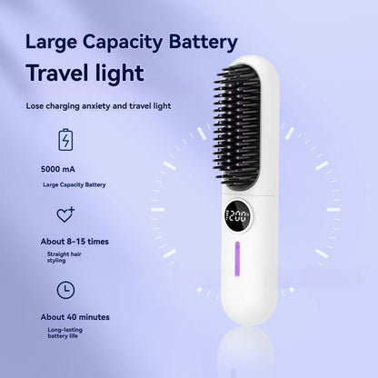 Peigne Lissant Sans Fil - Lissage Rapide et Pratique - Beshariel Beauty