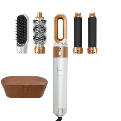 Brosse Soufflante 5-en-1 à Forte Aspiration - Coiffage Professionnel