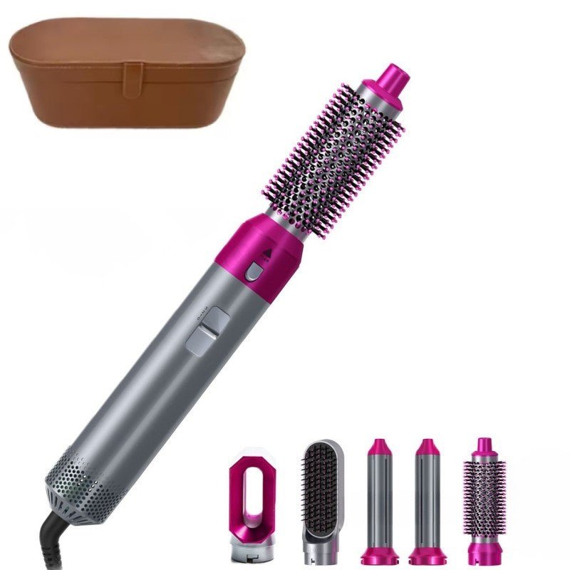 Brosse Soufflante 5 - en - 1 à Forte Aspiration - Coiffage Professionnel - Beshariel Beauty
