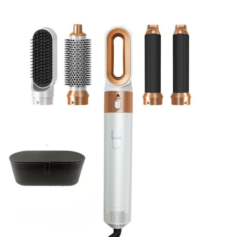 Brosse Soufflante 5 - en - 1 à Forte Aspiration - Coiffage Professionnel - Beshariel Beauty