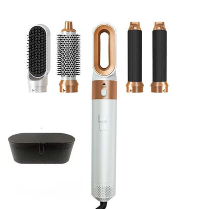 Brosse Soufflante 5 - en - 1 à Forte Aspiration - Coiffage Professionnel - Beshariel Beauty