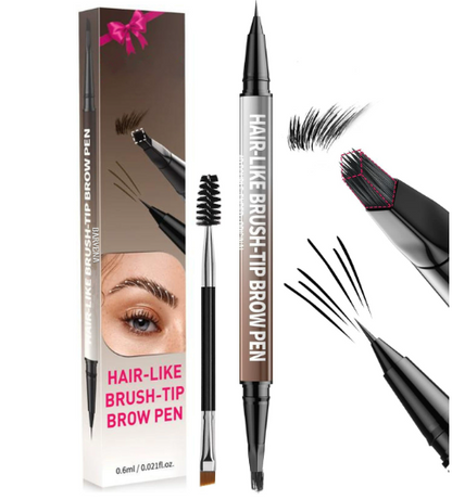 Crayon Sourcils Double Pointe — Trait Net & Zéro Bavure