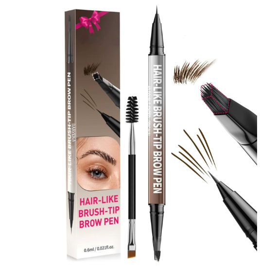 Crayon Sourcils Double Pointe — Trait Net & Zéro Bavure