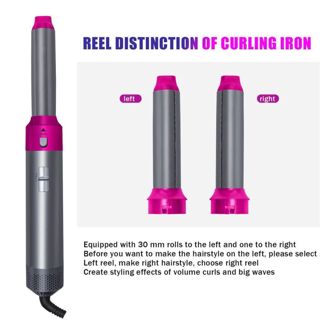 Brosse Soufflante 5 - en - 1 à Forte Aspiration - Coiffage Professionnel - Beshariel Beauty