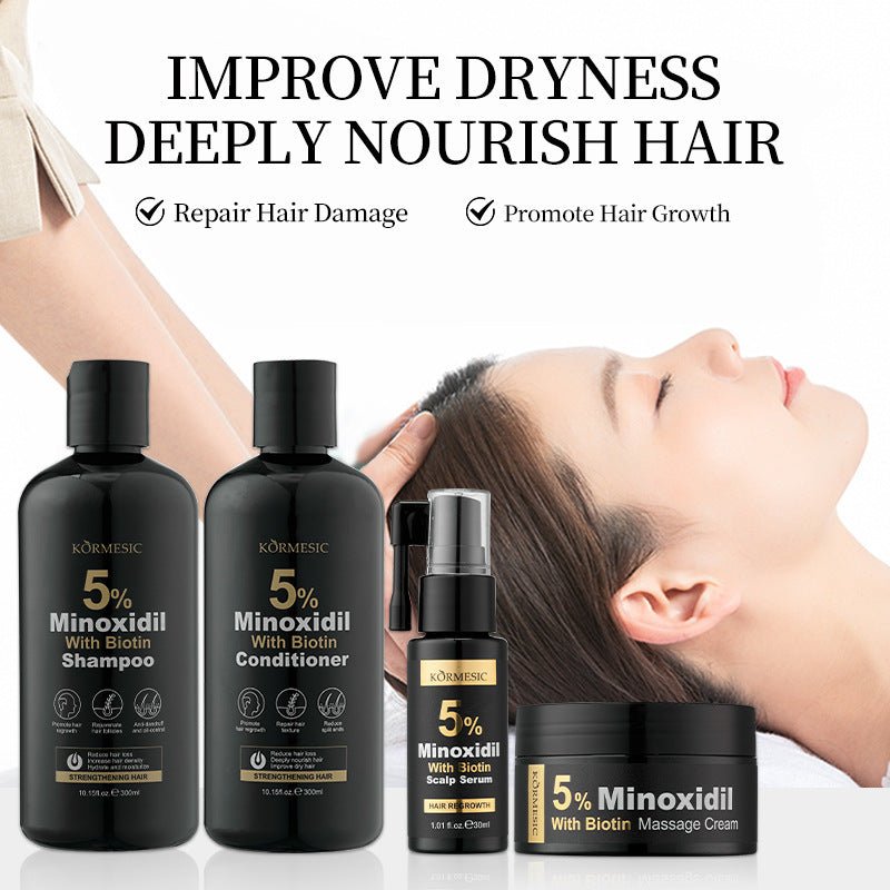 Gamme KORMESIC Minoxidil 5% – Anti - Chute & Repousse | KORMESIC 5% Minoxidil Hair Care - Beshariel Beauty