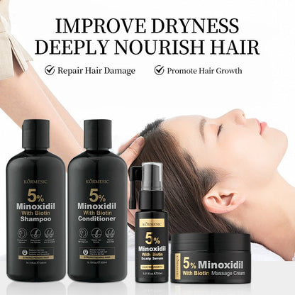 Gamme KORMESIC Minoxidil 5% – Anti - Chute & Repousse | KORMESIC 5% Minoxidil Hair Care - Beshariel Beauty