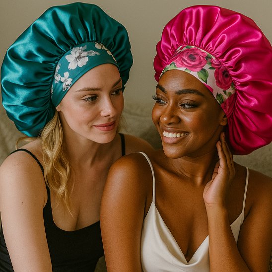 Bonnet en satin | Anti-frisottis