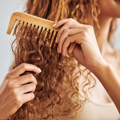 Peigne afro en bois | Démêlage sans douleur