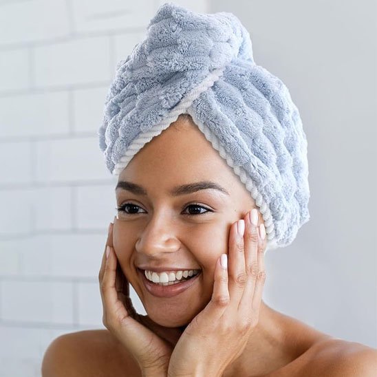 Serviette microfibre cheveux | Ultra-absorbante