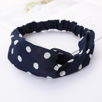 Bandeau Cheveux Élastique Nœud Croisé