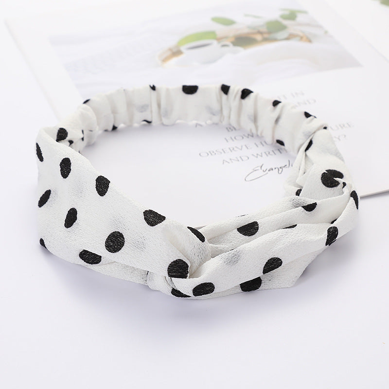 Bandeau Cheveux Élastique Nœud Croisé