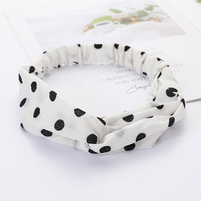 Bandeau Cheveux Élastique Nœud Croisé