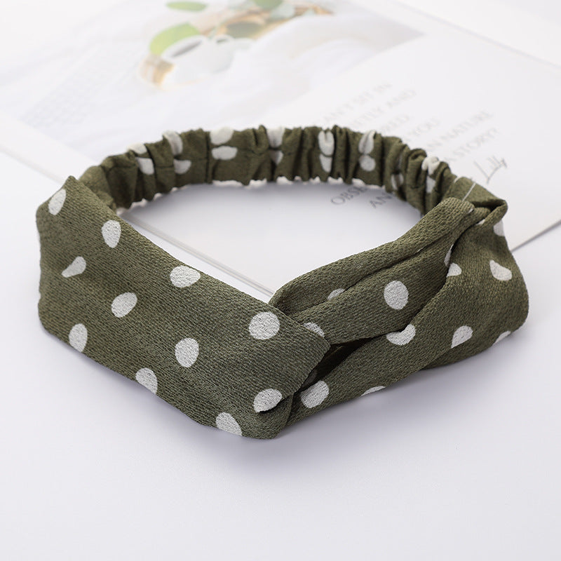 Bandeau Cheveux Élastique Nœud Croisé