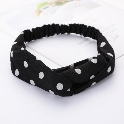 Bandeau Cheveux Élastique Nœud Croisé