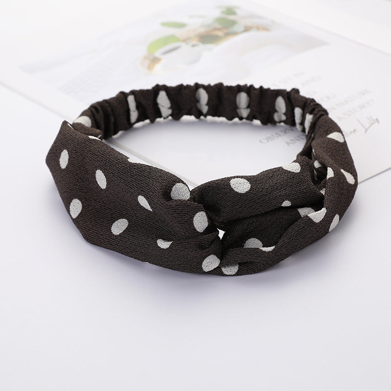 Bandeau Cheveux Élastique Nœud Croisé