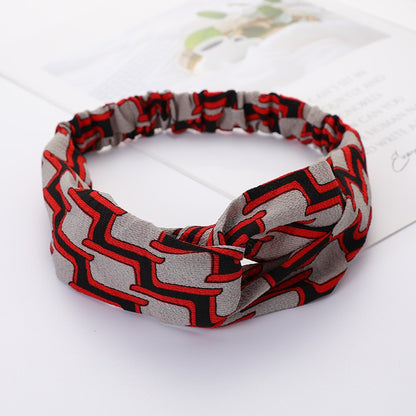Bandeau Cheveux Élastique Nœud Croisé