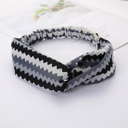Bandeau Cheveux Élastique Nœud Croisé