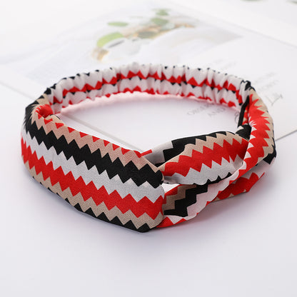 Bandeau Cheveux Élastique Nœud Croisé