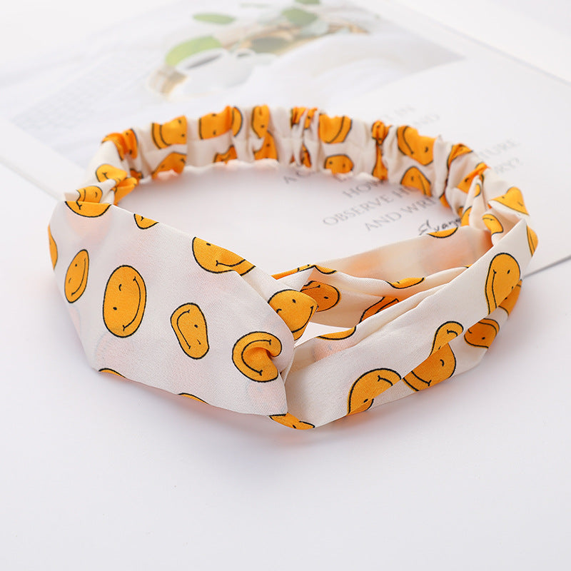 Bandeau Cheveux Élastique Nœud Croisé