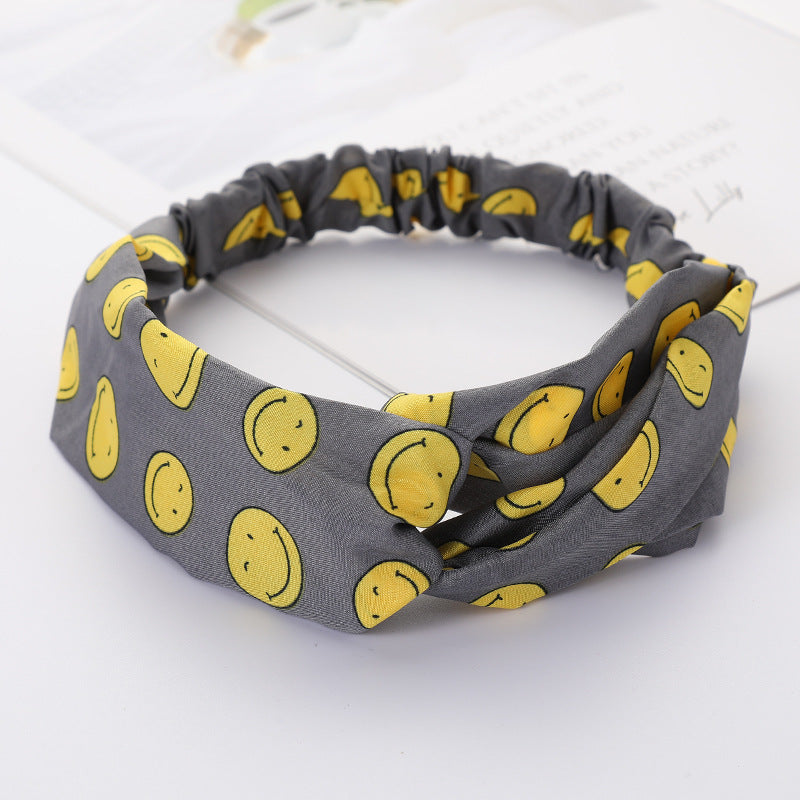 Bandeau Cheveux Élastique Nœud Croisé
