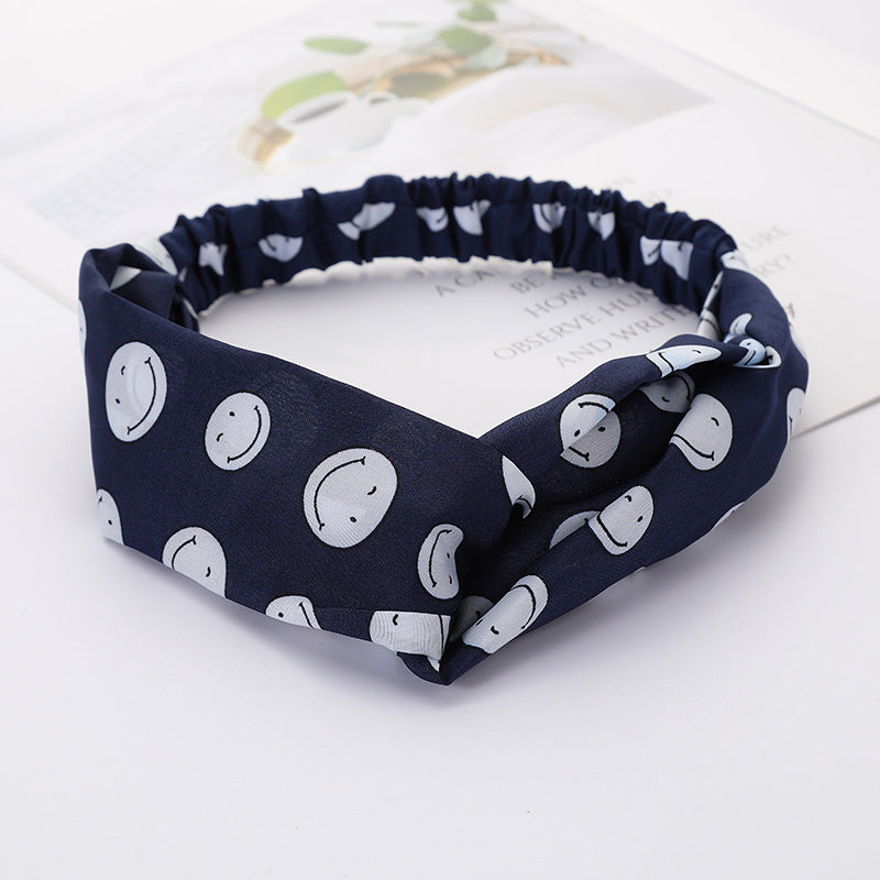 Bandeau Cheveux Élastique Nœud Croisé