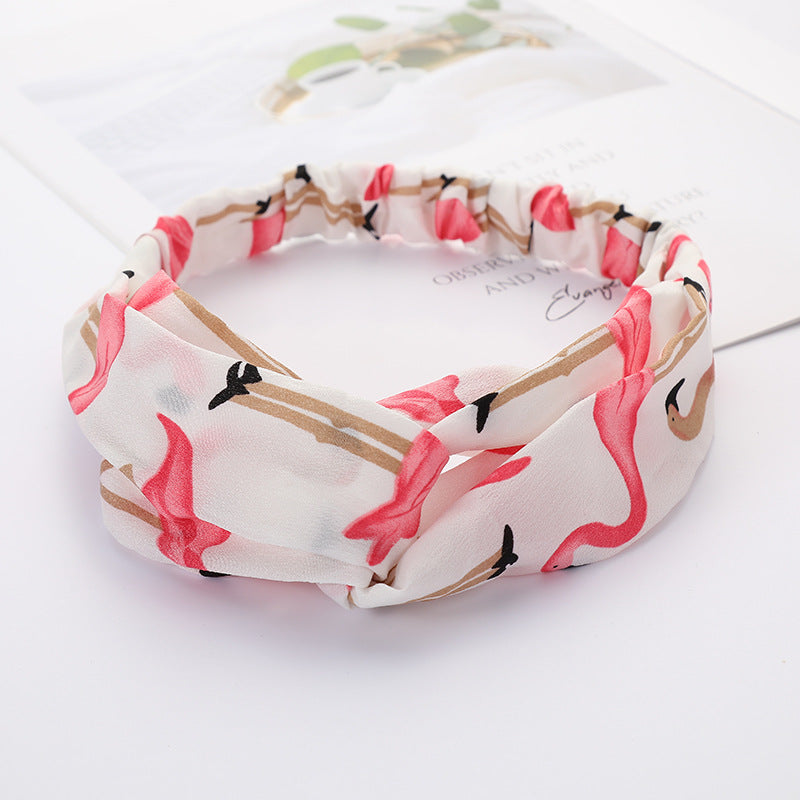 Bandeau Cheveux Élastique Nœud Croisé