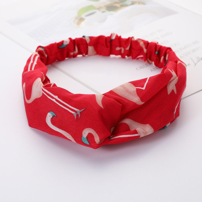 Bandeau Cheveux Élastique Nœud Croisé
