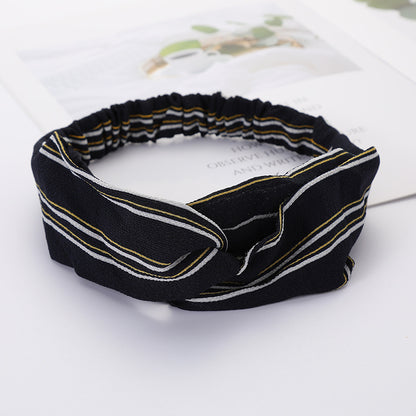 Bandeau Cheveux Élastique Nœud Croisé