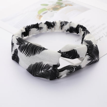 Bandeau Cheveux Élastique Nœud Croisé