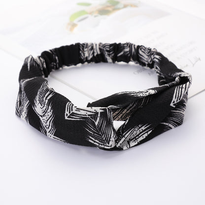 Bandeau Cheveux Élastique Nœud Croisé