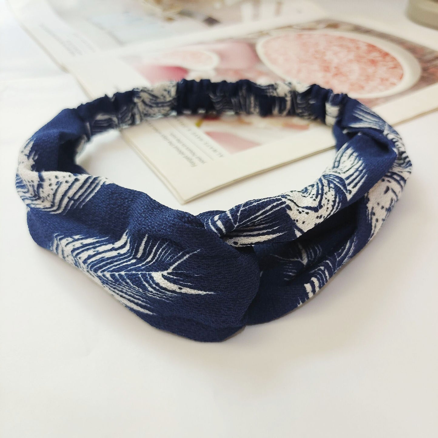 Bandeau Cheveux Élastique Nœud Croisé
