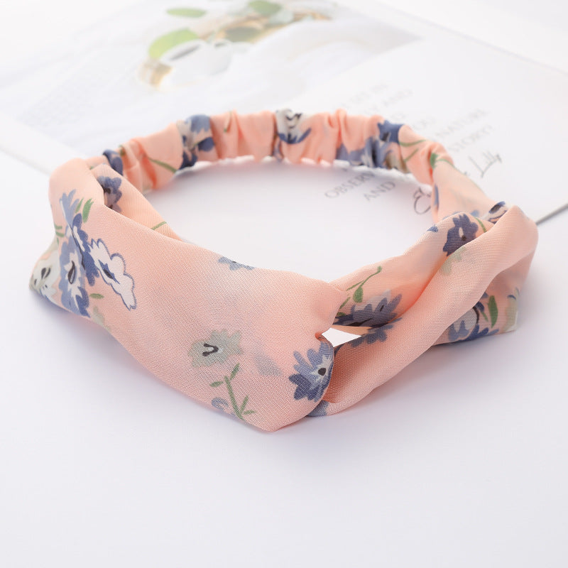 Bandeau Cheveux Élastique Nœud Croisé