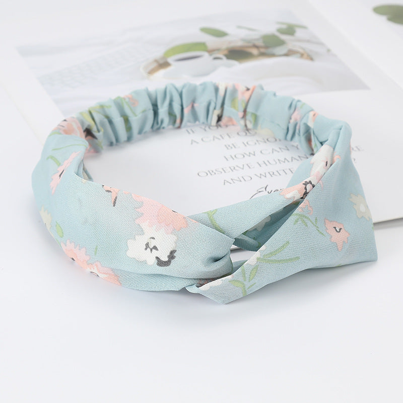 Bandeau Cheveux Élastique Nœud Croisé