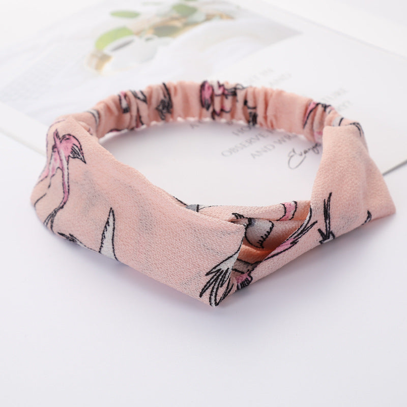Bandeau Cheveux Élastique Nœud Croisé