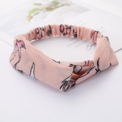 Bandeau Cheveux Élastique Nœud Croisé