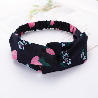 Bandeau Cheveux Élastique Nœud Croisé