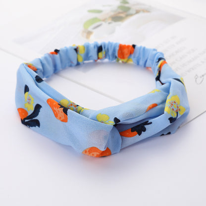 Bandeau Cheveux Élastique Nœud Croisé