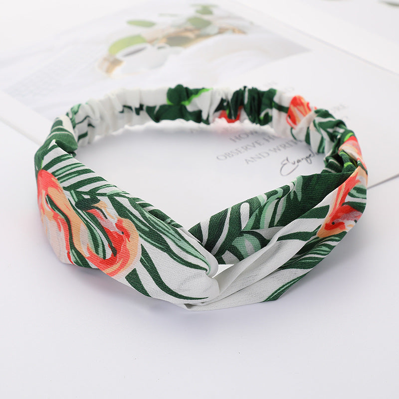 Bandeau Cheveux Élastique Nœud Croisé