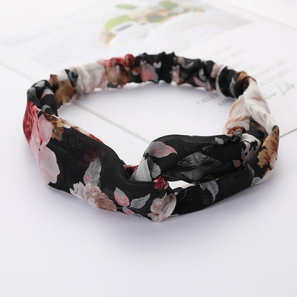 Bandeau Cheveux Élastique Nœud Croisé