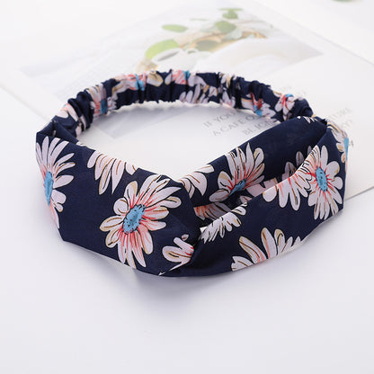Bandeau Cheveux Élastique Nœud Croisé