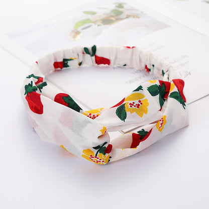 Bandeau Cheveux Élastique Nœud Croisé