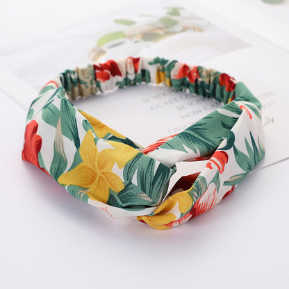 Bandeau Cheveux Élastique Nœud Croisé